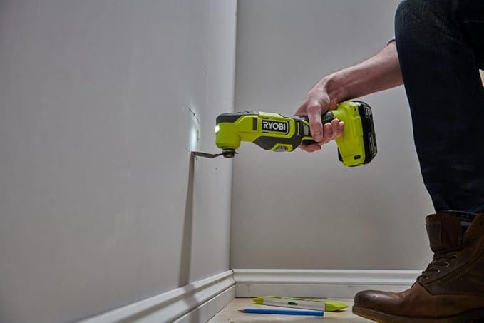 RYOBI RMT18-0 18V ONE+ Cordless Multi-Tool (Bare Tool), Hyper Green