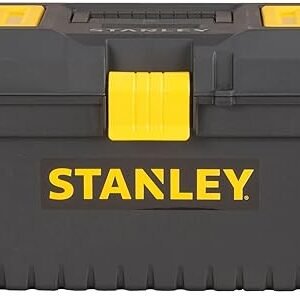 Stanley STST1-75517 Essential 16" Toolbox with Plastic Latches, Black/Yellow