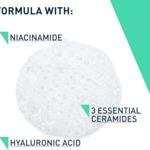 CeraVe Foaming Cleanser for Normal to Oily Skin 473ml with Niacinamide and 3 Essential Ceramides