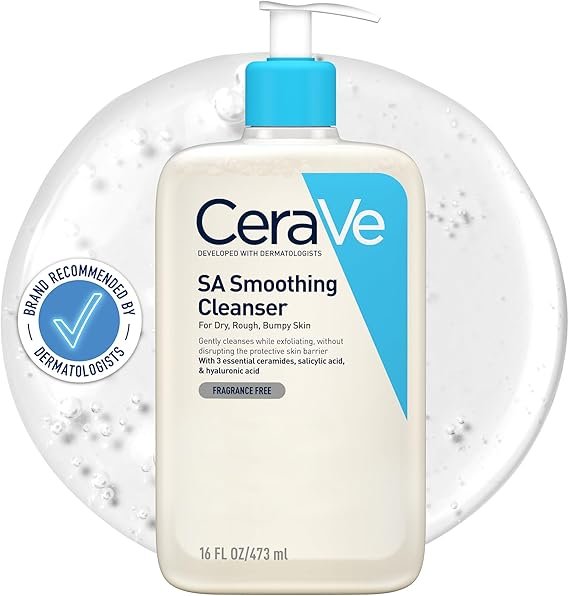 CeraVe SA Smoothing Face and Body Cleanser for Dry, Rough and Bumpy Skin 473ml