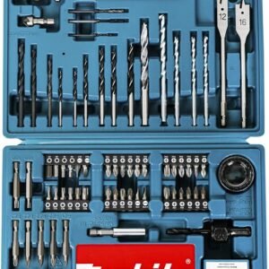 Makita B-53811 Drill & Screwdriver Bit Accessory Set (100 Piece), Multi-Colour, Set of 100