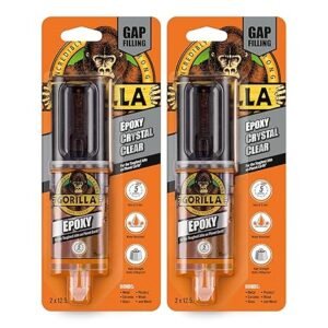 Gorilla 6044004 Epoxy (2 Pack), Clear, 25ml