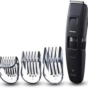Panasonic ER-GB86 Wet & Dry Electric Beard Trimmer for Men, Rechargeable Mens Grooming Kit, Sharp & Durable Blades, 58 Cutting Lengths From 0.5mm to 30mm, 3 Attachments, Long beards