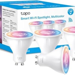 Tapo Wi-Fi GU10 LED Bulbs, Multicolour LED Spotlight Bulbs, 16 Million Colours