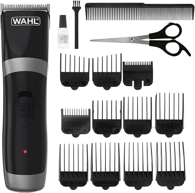 Wahl Cord/Cordless Hair Clipper, Gifts for Him, Rechargeable Cordless Clippers, Clipper Kit for Men, Rinseable Blades, Home Hair Cutting, Clippers with Guide Combs