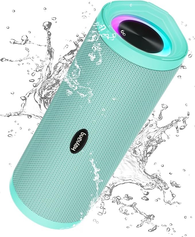 HEYSONG Portable Bluetooth Speaker, Waterproof Wireless Outdoor Speakers Gifts for Men - Green