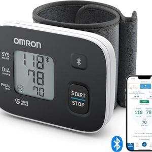 OMRON RS3 Intelli IT Automatic Wrist Blood Pressure Monitor for Home Use or on the Go