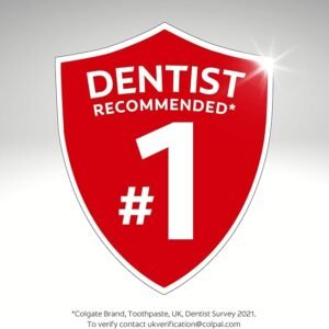 Colgate Total Whitening Toothpaste 4 x100ml | Stronger 24-Hour Bacterial Defence | Long-Lasting Active Protection