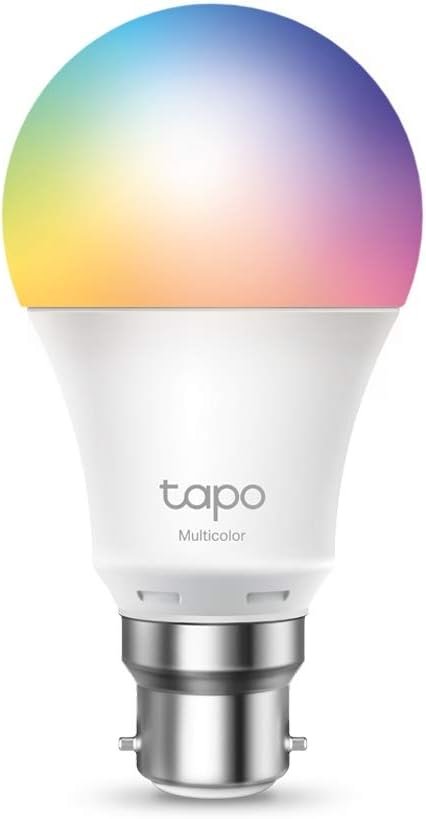 Tapo Smart Bulb, B22 Multicolor Smart Light Bulb, 8.3W