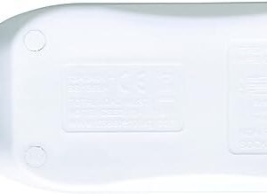 Masterplug Two Socket Extension Lead, 5 Metres, White