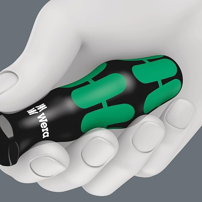 Wera Kraftform Kompakt 27 RA 1 SB Ratcheting Screwdriver & Bits, PH/PZ/SL, 7pc