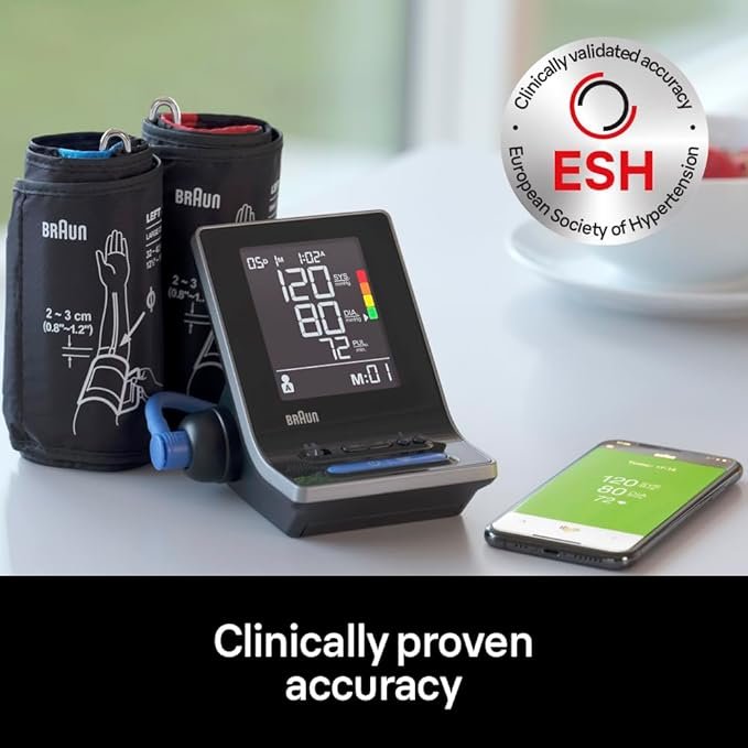 Braun ExactFit 5 Connect Smart Upper Arm Blood Pressure Monitor
