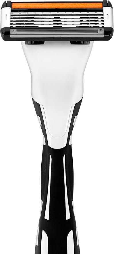 BIC Hybrid 5 Flex Refillable Men's Razor, 1 Weighted Handle and 10 Nano-Tech Titanium