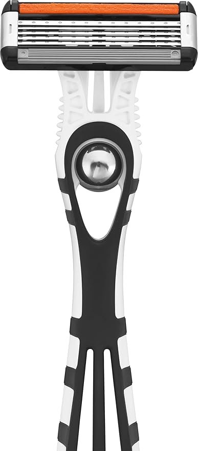 BIC Flex 5 Disposable Men's 5-Blade Razors with Moveable Blades for a Close Shave, Solid Control, Pack of 6