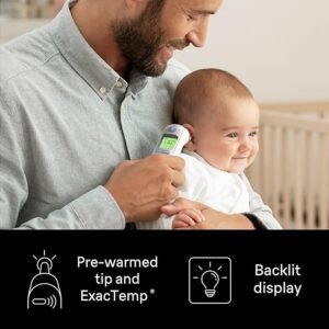 Braun ThermoScan 7 Ear thermometer - Age Precision Technology - Colour-coded Digital Display - Baby and Infant Friendly - #1 Brand among doctors(1)