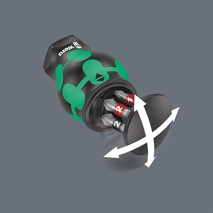 Wera Kraftform Kompakt Stubby Magazine 2, 6 Pieces,