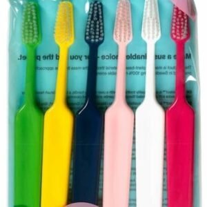 TePe Select Toothbrush, Extra Soft, Mixed Pack, 6pcs, Easy Plaque Removal with Tapered Brush Heads,