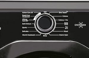 Hoover H3W 592DBBE/1-80 H-Wash 300 9kg Drum 1500rpm Smart Washing Machine - Black