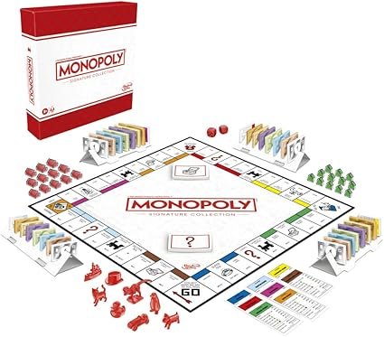 Monopoly Signature Collection Family Board Game for 2 to 6 Players, Premium Packaging and Components, Game for Ages 8+