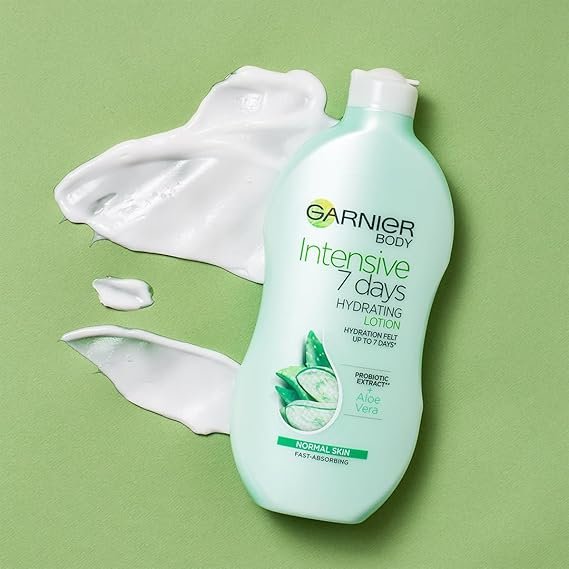 Garnier Intensive 7 Days Aloe Vera Probiotic Extract Body Lotion Normal Skin