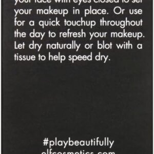 e.l.f. Makeup Mist & Set, Setting Spray, Long Lasting Wear, Soothing & Hydrating Ingredients, Small, 2.02 Oz