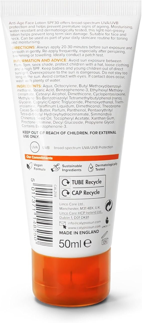 Calypso Facial Sun Protection Cream SPF30