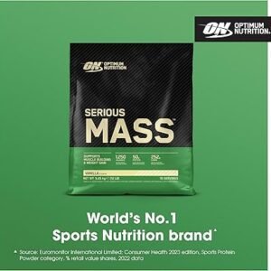 Optimum Nutrition Serious Mass Protein Powder with Creatine, Glutamine,