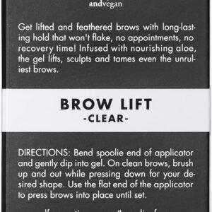 e.l.f. Brow Lift, Clear Eyebrow Shaping Wax For Holding Brows In Place, Creates A Fluffy Feathered Look