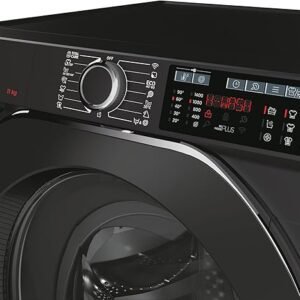 Hoover H-Wash 500 HW411AMBCB Freestanding Washing Machine, Large Capacity, 11 kg, 1400rpm, Black
