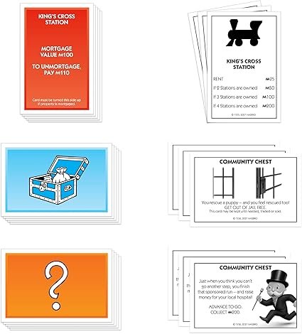 Monopoly Board Game, Family Time Games for Adults and Children, 2 to 6 Players, Strategy Fun for Kids, for Ages 8 and Up