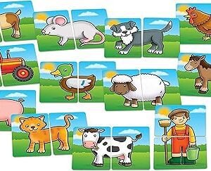 Orchard Toys Farmyard Heads & Tails Game - Matching & Pairing Memory Game
