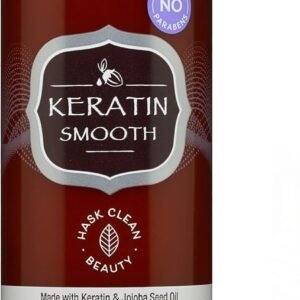HASK Keratin Smoothing Conditioner for all hair types, colour safe, gluten-free, sulfate-free, paraben-free - 1 355mL Bottle