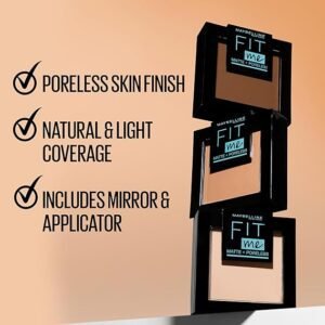 Maybelline Fit Me Matte and Poreless Powder, Translucent, 9 g (Pack of 1)
