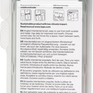 TePe Interdental Brush Angle, Mixed Pack, 0.4-0.8mm/ISO 1-6, 6pcs,