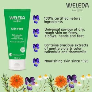 Weleda Skin Food, Dry Skin Moisturiser, Moisturising Cream & Primer, Face & Body,