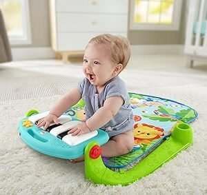 Fisher-Price Baby Play Mat | Kick & Play Baby Gym Play Mat for Infants to 3 Year Olds with Light Up Piano