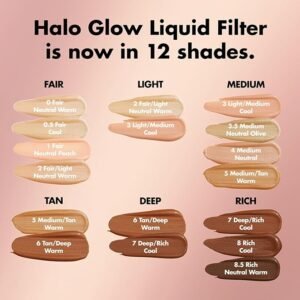 e.l.f. Halo Glow Liquid Filter, Complexion Booster For A Glowing
