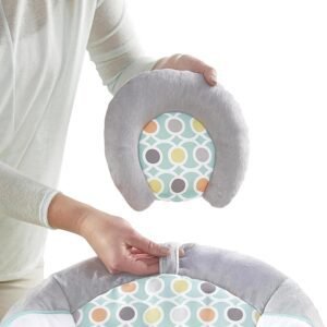 Ingenuity, Soothing Baby Bouncer Chair with Soothing Vibrating Infant Seat, Morrison - 8 Melodies, Removable Toy Bar with 2 Plush Toys