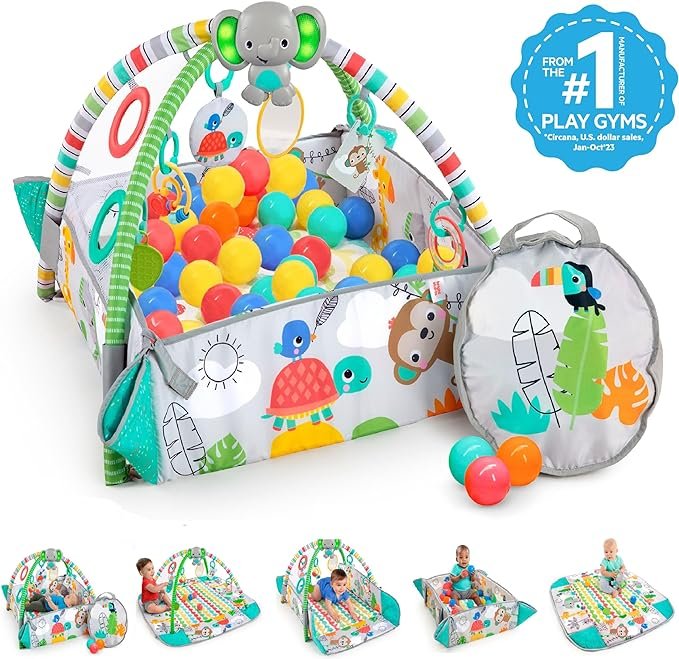 Bright Starts, 5-in-1 Your Way Ball Play Activity Gym and Ball Pit with 40 Balls