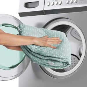 Ingenuity, Cosy Spot Reversible Duvet Activity Gym and Padded Play Mat with Wooden Removable Toy Bar