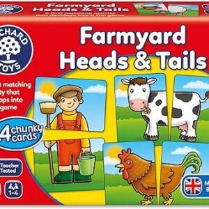 Orchard Toys Farmyard Heads & Tails Game - Matching & Pairing Memory Game