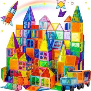 Xekel 120PCS Magnetic Building Blocks, Magnetic Tiles 3D Kids Toys Sets