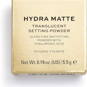 Revolution Beauty London Pro, Hydra, Matte, Setting Powder, Translucent, 5.5g