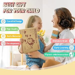 URMYWO Busy Book for Toddlers 3-6 Years, Quiet Book Montessori Toy, Children's Sticker Books Sensory Toy