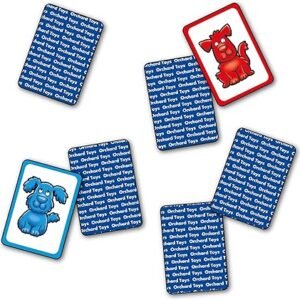 Orchard Toys Red Dog Blue Dog Lotto Game, A Fun First Matching and Memory Game, Perfect For Children Aged 2-5, Develops Memory Skills