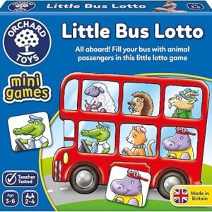 Orchard Toys Little Bus Lotto Mini Game, Small and Compact, Travel Game