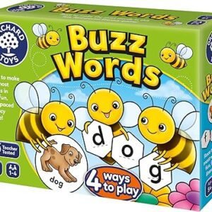 Orchard Toys Buzz Words Spelling Game - Literacy and Word Games for 5 Year Olds and Up - Learning and Educational Toys - Gifts for Kids, Boys and Girls - Age 5+ Years