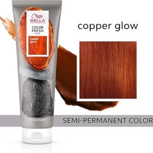 Wella Professional Color Fresh Mask | Temporary Color Refresh Treatment |Semi-Permanent Hair Dye | Wash Out Colour |150ml | Copper Glow