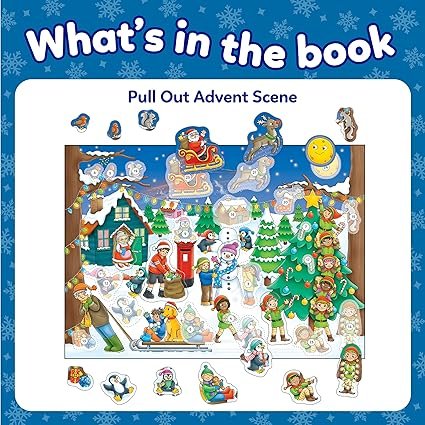Orchard Toys Countdown to Christmas Activity Book, Festive Colouring and Activity Book, Includes Advent Scene and Stickers, For Kids Age 3 years +