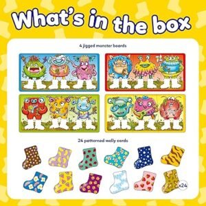 Orchard Toys Smelly Wellies Matching Game - Kids Educational Matching Pairs & Memory Card Game for 2 Year Old and Up